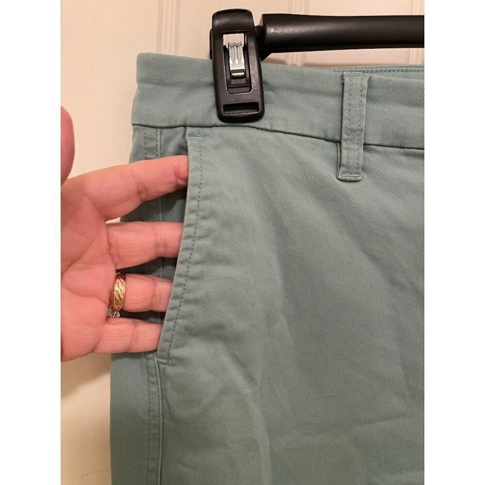 J.Crew High-Rise Girlfriend Chino Pants Size 2 Mint Green Cotton Blend Womens - Picture 3 of 9